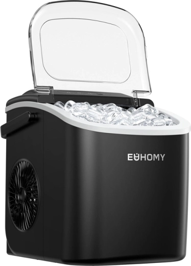 Euhomy IM001 výrobník ledových kostek 1,2 l 12 kg černý