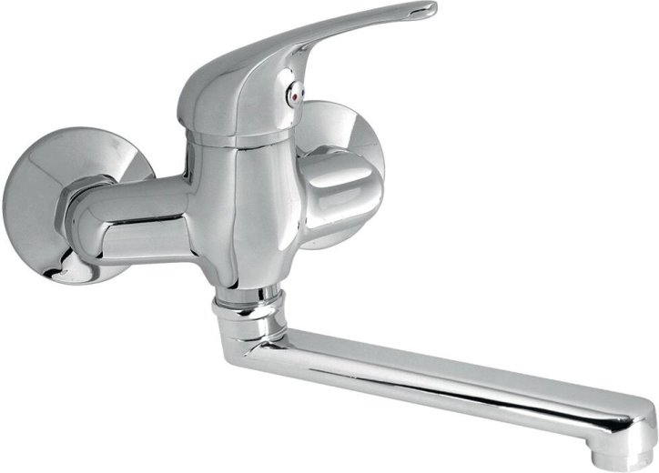 Nástěnná dřezová baterie TITANIA IRIS 100 mm s otočným ramenem 200 mm