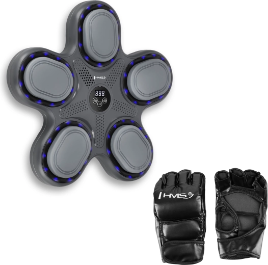 Elektronický boxerský terč HMS TB11 s LED a Bluetooth, včetně rukavic