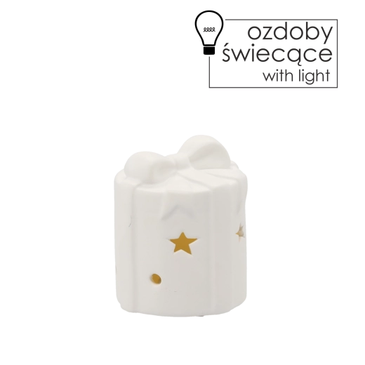 Vánoční svítící figurka LED 8 × 8 × 9,5 cm