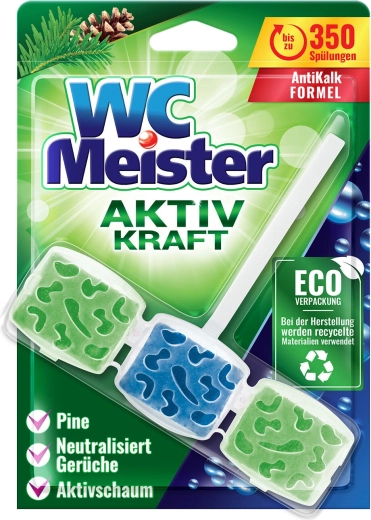 WC blok MEISTER 45 g lesní vůně, barvící