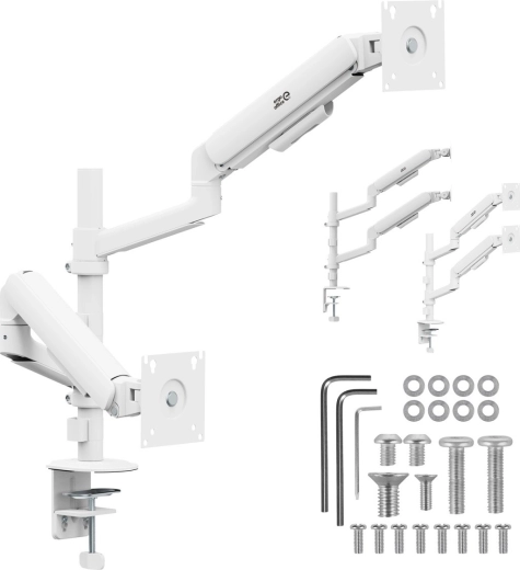 Ergo Office dvojitý držák na 2 monitory 17–32" bílý