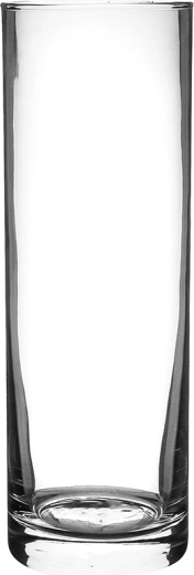Skleněná váza Cylinder 10 × 40 cm čirá