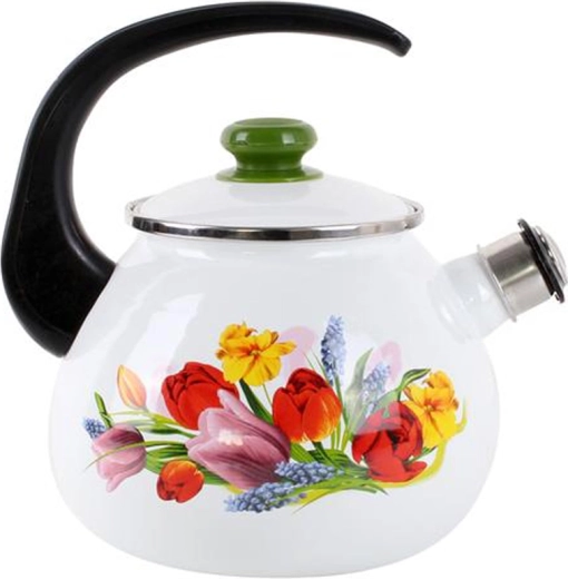 Smaltovaná konvice s píšťalkou 2,5 l