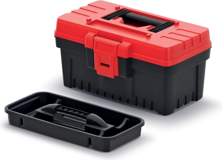 Kufr na nářadí EVO bez přihrádek 269 × 177 × 155 mm – červený
