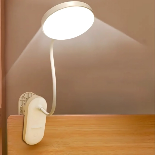 Bezdrátová LED lampička na klip pro čtení a práci