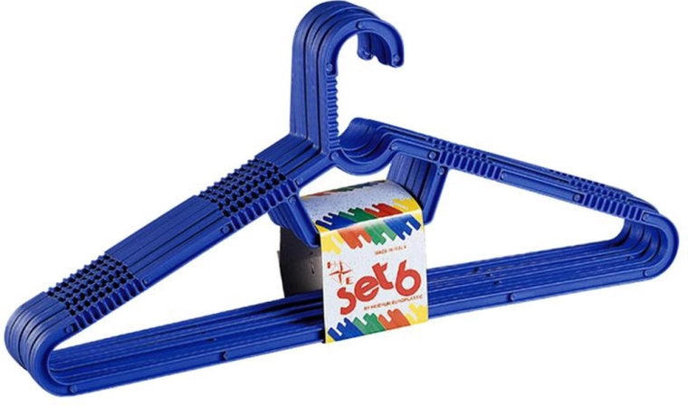 Plastová ramínka HEIDRUN, sada 6 ks