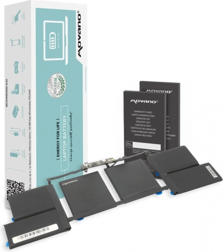 Baterie Movano A1820 pro Apple MacBook Pro 15" (A1707) 6667 mAh 76 Wh