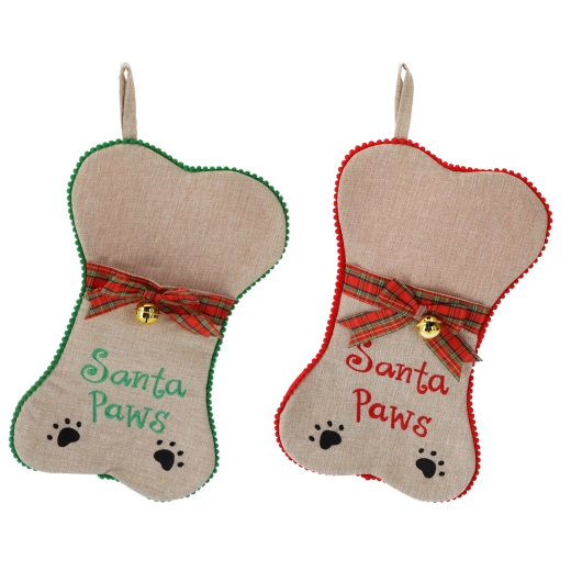 Vánoční ozdoba pro mazlíčky ve tvaru kosti s poutkem 24 × 41 cm