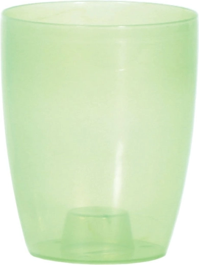 Květináč pro orchideje COUBI 16 cm transparentně matně zelený