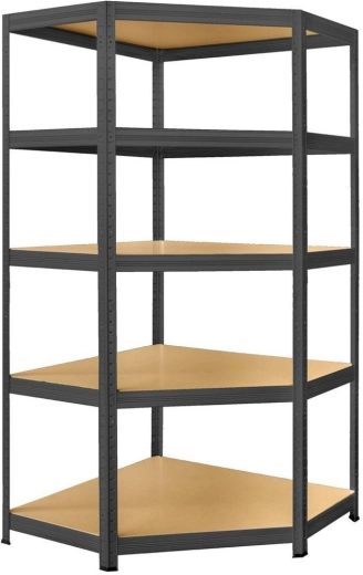 Rohový policový regál SOLID 750 × 450 × 1800 mm