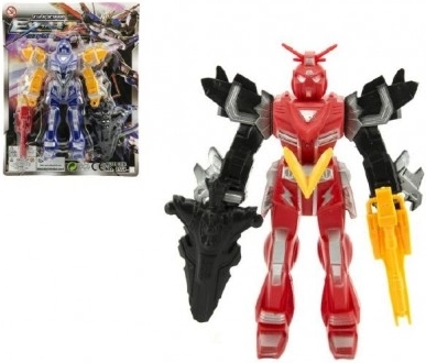 Plastová figurka robota 15 cm – akční bojovník, 4 barvy