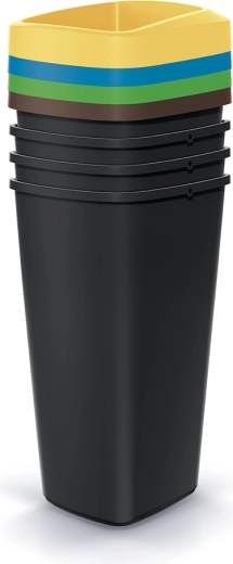 Sada košů na tříděný odpad Compacta Q Drop 4×25 l