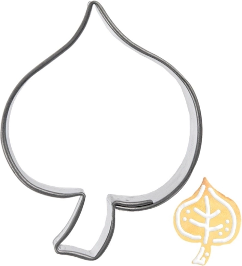 Vykrajovátko na sušenky z nerezové oceli list 4 cm