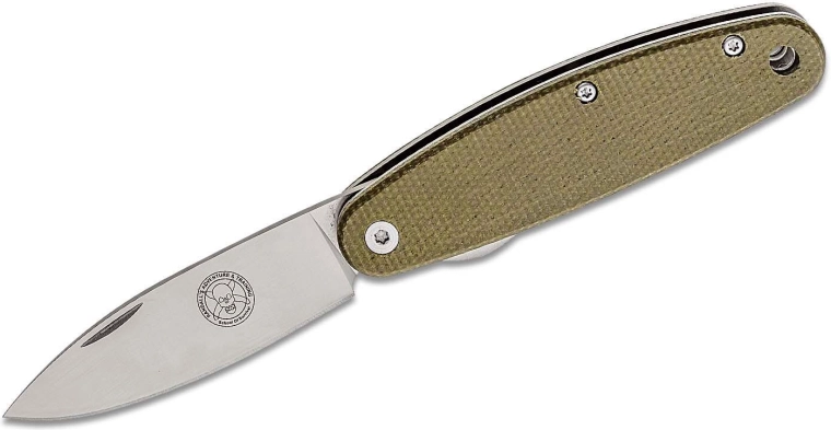 ESEE Churp Green kapesní nůž 6,8 cm, satin, zelená Micarta