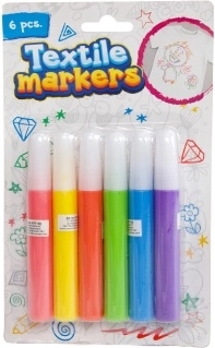 Fixy na textil – sada 6 barev