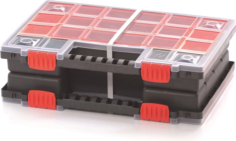 Plastový organizér NORB Duo s transparentním víkem