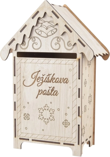 Poštovní schránka ze dřeva pro Ježíška