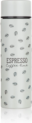 Mini nerezová termoska na kávu Espresso 140 ml, šedá