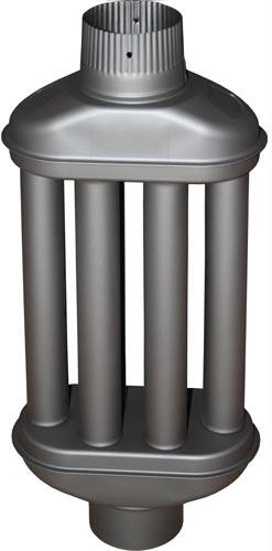 Výměník tepla do kouřovodu 120 × 550 mm antracit