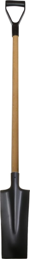 Rýč štychar s dřevěnou násadou a rukojetí PH-Y, černý