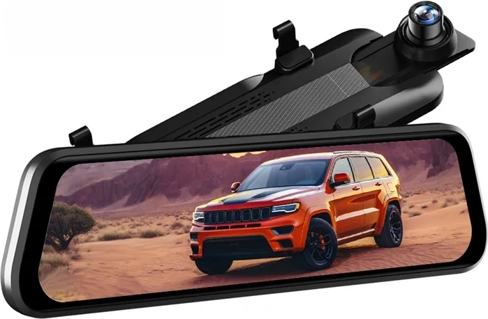 Palubní kamera WOLFBOX G930 4K se zadní kamerou 1080p a 64GB kartou