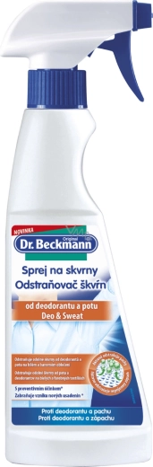 Odstraňovač skvrn od deodorantu a potu 250 ml DR. BECKMANN