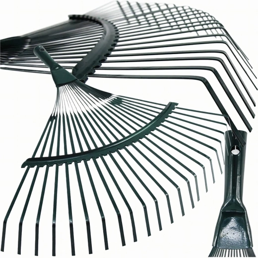 Ocelové vějířové hrábě na listí 42 cm, 22 hrotů - 1 kus