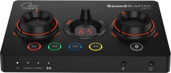 Externí zvuková karta CREATIVE Sound Blaster GC7 pro streamování a hraní