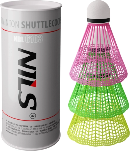 Badmintonové míčky NILS NBL6103, multicolor, 3 ks
