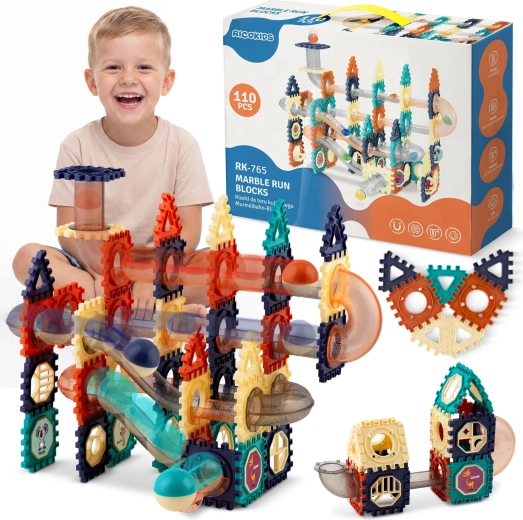 Ricokids konstrukční kuličková dráha se skluzavkou