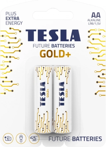 Alkalická baterie AA TESLA GOLD+ 1,5 V (2 ks)