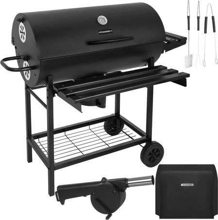 Zahradní uhlový gril s víkem KAMINER 108 × 67 × 96 cm