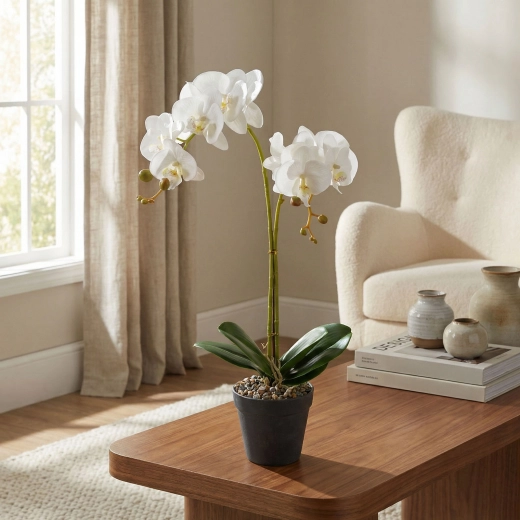 Umělá dekorativní orchidej 54 cm - 1 kus