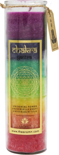 Vonná svíčka z barevného skla granátové jablko 320 g – dlouhá doba hoření