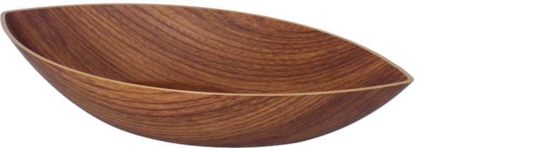 Plastová miska gondola hnědá 19 × 35 × 6 cm