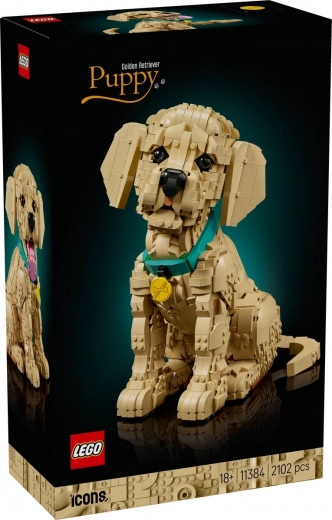 LEGO Icons štěně golden retriever