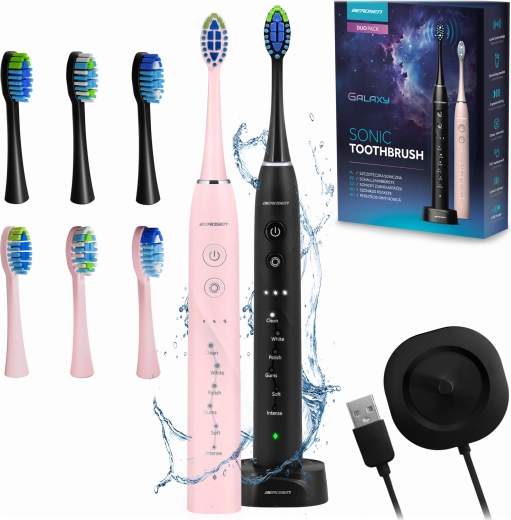 Sada sonických zubních kartáčků Berdsen Galaxy Duo - 2 ks