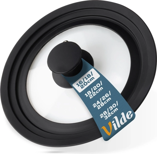 Univerzální skleněná silikonová poklice 16/18/20 cm Vilde
