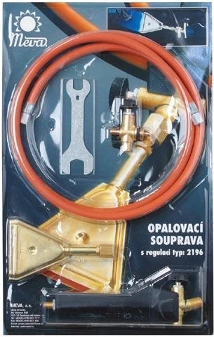 Opalovací souprava s plochým hořákem na propan-butan