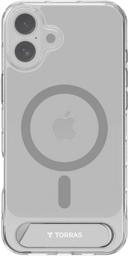 Torras pstand průhledné pouzdro s magSafe a stojánkem pro iPhone 16