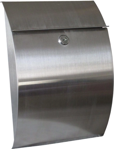 Poštovní schránka nerezová 215 × 300 × 70 mm, stříbrná