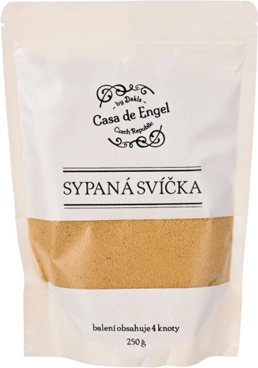 Vosk na sypané svíčky béžový s 4 knoty 250 g