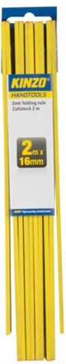 Skládací metr 2 m 16 mm Kinzo