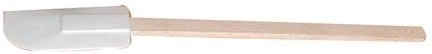 Kuchyňská stěrka 29,5 cm s dřevěnou rukojetí, bílá