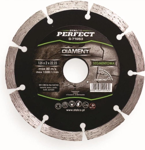 Diamantový segmentový kotouč 125 mm STALCO