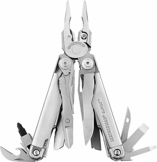 Leatherman Surge multifunkční nástroj, 21 funkcí, celonerezový, stříbrný