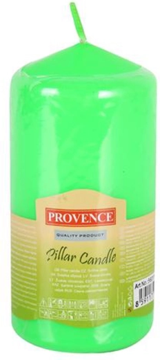 Parafínová svíčka válec zelená 65 × 125 mm