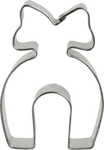 Vykrajovátko na cukroví podkova s mašlí 6 cm