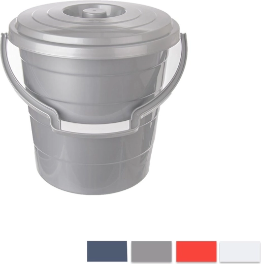 Vědro Hobby s víkem 15 l, mix barev